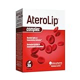 Lotos Pharma Aterolip Complex Caps Roter Reis Kapseln Cholesterin - 30 Cholesterin Senken Kapseln - Mit Cholin, Monacolin K, Olivenblatt Trockenextrakt, Niacin, Kurkuma, Policosanol und Vitamin B12