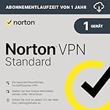 Norton VPN Standard 2025 | 1 Geräte | 1-Jahres-Abonnement | PC/Mac/Android/iOS | Aktivierungscode per Email