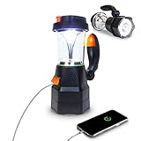 SELBST-SICHER 4in1 LED Laterne aufladbar | Notfallradio | Powerbank | Handyladegerät | SOS-Sirene | optimal bei Stromausfall, Blackout, Camping und Freizeit