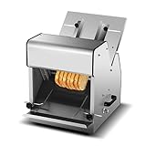 KJHYYPP Elektrische Brotschneidemaschine, 12 mm Feinkostschneider aus Edelstahl mit 31 maximalen Scheiben, einstellbare Brotstärke, für Supermarkt-Restaurants