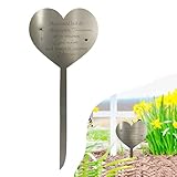 Grabschmuck Wetterfest Grabschmuck Herz aus Metall mit der Aufschrift Manchmal bist du in Unseren Träumen oft in unseren Gedanken und Immer in Unseren Herzen“ Geeignet für Gärten Friedhöfe