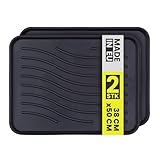 Bestlivings Schuhabtropfschale (2er Pack) Schuhwanne mit hohem Rand (50 x 38 x 2,5cm) - Aptropfunterlage, Schuhmatte für Haus und Garten - Wasserdicht