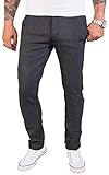 Rock Creek Herren Chino Hose Slim Fit Business Hosen Chinohose Stoffhose Chinos Hosen für Männer Casual Elegante Hose RC-2154 Anthrazit W34 L32