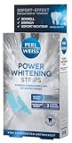 Perlweiss Power Whitening Strips, sichere Zahnaufhellung, für strahlend weisse Zähne, zahnschmelzschonend und flexibel anwendbar, 10 Strips