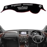 WSDZIOSG Passend für Nissan Armada 2018, Auto-Armaturenbrett-Abdeckung, rutschfester Teppich-Sonnenschutz, Armaturenbrett-Abdeckung, Armaturenbrett-Matte, Autozubehör