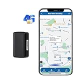GPS Tracker Car Without Subscription - 90 Days Standby, 5 Second Position Update, 4200 mAh Battery, Waterproof & Magnetic (for Car, Motorcycle, Bicycle) - Free App