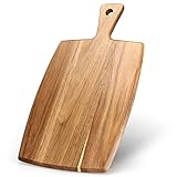 Schneidebrett aus Akazienholz Holzbrett Cheese Charcuterie Boards 43 x 25 cm Küche Schneidbrett Holzschneidebretter Fleisch Servier Brett Hackbretter Käsebrett Holz Schneidebretter mit Griff
