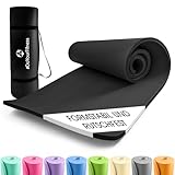 #DoYourFitness x World Fitness | Fitnessmatte 'Jivan' | 183x61x2cm | Phthalatfrei & rutschfest | Gymnastikmatte ideal für Yoga, Pilates, Fitness, Outdoor im Studio & zu Hause | Schwarz