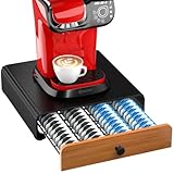 HFHOME 64 Kapselhalter für Tassimo Kapselschublade Metall Kaffeekapselhalter Kapselspender Ständer Kaffeekapselständer Schubladenablage Stapelständer