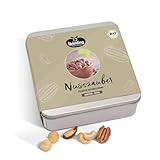 Keimling Geschenkdose Nusszauber, Bio 430 g – Premium Nussmischung, 100% pflanzlich, ungeröstet & ungesalzen