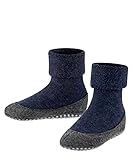 FALKE Unisex Kinder Stoppersocken Cosyshoe Minis K Hp Wolle rutschhemmende Noppen 1 Paar, Blau Dark Blue 6680, 27/28 EU