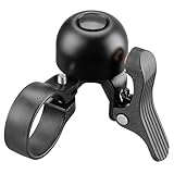 ROCKRBOS Rennrad Klingel 100dB Fahrrad Glocke, Fahrradklingel Passt auf Rennradlenker 27–30 mm Drop Bars Links