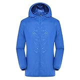 CCOOfhhc Regenjacke Damen Herren Leicht Sommerjacke Wasserdicht Atmungsaktiv Regenmantel Mit Kapuze Faltbar Dünne Übergangsjacke Sport Fahrrad Winddicht Outdoorjacke Sommer Windjacke