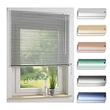 ourdeco® Aluminium-Jalousie / 200 x 160 Silber (Breite x Höhe) / Montage an Wand oder Decke, Premium Alu-Jalousie