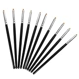 VALICLUD 10 Stück Wimpernformungspinsel Natürlich Aussehend Laminierung Machen Zart Heben Abgewinkelt Wimpernlift Und Kit Wimpernzange Wimpern Dauerbürste Wimpernbürste Holz Black