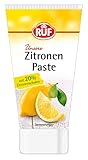 RUF Zitronenpaste, Aromapaste in der Dosier-Tube, mit natürlichem Zitronen-Aroma, zum Aromatisieren von Kuchen & Tortencremes, glutenfrei, vegan, 50g