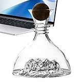Weindekanter aus, 1800 ml, Serviergeschirr, transparenter Alkohol-Dekanter für Zuhause, Restaurant, Dinner-Party, Verkostung, Hochzeit, Barkeeper, Bars, Hotels, Clubs, Esszimmer, Entertainer