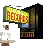 Retro Wandleuchte für Diskshop, dekorativer antiker Shop Lightbox für Wand | Dekorative Plattenspielerform für Restaurant Halle