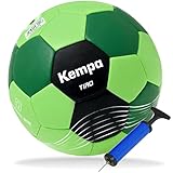 Kempa Handball Tiro grün extra leicht für Kinder bis 7 Jahre Größe 0 + Ballpumpe