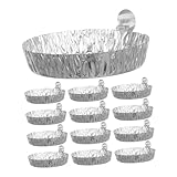 Alipis 50 Stück Aluminiumfolie Waagschalen Laborschalen für Flüssigkeiten und Feststoffe Laborwaagenzubehör Effiziente Probenwiegung