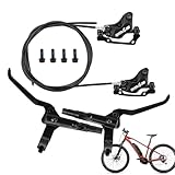 Hydraulische Fahrradbremsen, Vierkolben, strapazierfähig, 7,5 cm, Mountainbike-Bremse, hochfester Ersatz, präzise Leistung, für Radfahren, Touren, Workout, Reisen