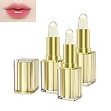 Temperaturänderung Lippenstift, Lang anhaltende Feuchtigkeitsversorgung, goldener transparenter Lippenbalsam, Lippenpflege, Langanhaltender Lipstick Farbverändernde Lippenbalsam (3)