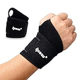 ipow Handgelenkbandagen 2er atmungsaktive Handgelenkstütze, verstellbare Handgelenk Unterstützung für Sport, Fitness & Bodybuilding - Schwarz