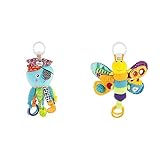 Lamaze Baby Spielzeug Captain Calamari, die Piratenkrake Clip & Go - hochwertiges Kleinkindspielzeug- ab 0 Monate & Freddie, das Glühwürmchen Clip & Go - hochwertiges Kleinkindspielzeug