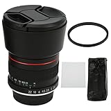 F1.8 Vollformat Objektiv, Manuelles Porträt Teleobjektiv, AI Mount für Nikon - Große Blende F1.8, für Porträtfotografie und Outdoor Motive