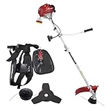 Stahlmann Freischneider Benzin MS520 – Motorsense Benzin mit kraftvollem 3PS Motor, 42cm Schnittbreite, 52ccm 2-Takt – Rasenkantenschneider und Rasentrimmer mit Tragegurt