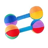 Hohopeti 2 Stück Greif rassel Weiche für Sensorische Entwicklung Farbenfrohes Sicheres Greifspielzeug Ab Monate Fördert Hand auge koordination und Frühkindliche