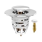 Waschbecken Abflussstopfen, Pop – Effortless Modern Easy to Install Portable Up Abflusssieb Badezimmer Stopper, Küchenabfluss Sieb Anti Verstopfungs, Versatiles | Multipurpose Outdoor Indoor Utility