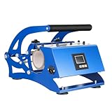 ATIVLB 6 in 1 Becher Hitzepresse Cup Sublimation Tassenpresse Tassen Presse 600W,mit Schwarzem Wärmeleitpad,Geeignet für Keramikbecher, Gläser, Strohhalmbecher Kinder, Wasserflaschen