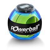 Powerball Basic Counter, gyroskopischer Handtrainer inkl. Drehzahlmesser, transparent-blau, das Original von Kernpower