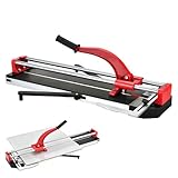 Manueller Fliesenschneider, 300 mm - 800 mm, mit Doppelschiene und Alu-Messerrad zum Präzisionsschneiden von Keramik-Bodenfliesen