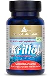 Krillöl nach Dr. med. Michalzik, 100% reines Krillöl Euphasia Superba in Ölschutz-Hartkapseln - 120 mg Omega 3 je Kapsel - ohne Zusatzstoffe - von BIOTIKON®