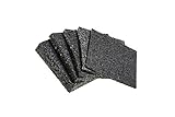 Terrassenpads 90 x 90 x 3mm 6mm 8mm 10mm 20mm! Stärke und Menge auswählen !! (90 x 90 x 6mm Menge: 25 Stück)