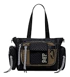 Desigual Women's Accessories Nylon Hand Bag, Black