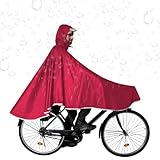 PacuM Wasserdicht Radfahren Regenponcho Fahrrad Regencape Kapuze Poncho Portable Leichte Regenjacke Regenmantel Elektrisches Fahrrad Multifunktional Poncho Bedeckt，Geeignet für erwachsene Radfahrer