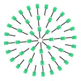 Luxshiny 100 Stück wetterfeste Kabelverbinder Drahtcrimpklemmen Kupferdrahtverbinder crimpen Kfz-Draht-Sortiment Ringkabelschuhe aus Kupfer Barrel-Terminals Metall Green