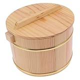 UKCOCO Reiseimer mit Edelstahl Inneneinsatz 18cm mit Deckel Multifunktionaler Reisbehälter für Haushalt Restaurant und Kantine