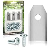 30 Mähroboter Klingen und 30 Schrauben, Ersatzmesser Klingen für Mähroboter, Mähroboter Ersatzmesser, Rasenmäher Messer Universal, aus Edelstahl mit Titan Beschichtet, für Husqvarna