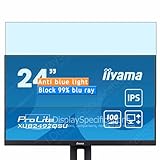 Vaxson 2 Stück Anti Blaulicht Schutzfolie, kompatibel mit Iiyama ProLite XUB2492QSU-B1 23.8' Monitor, Displayschutzfolie TPU Folie Bildschirmschutz [nicht gehärtetem Glas ]