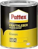 Pattex Kraftkleber Classic, extrem starker Kleber für höchste Festigkeit, Alleskleber für den universellen Einsatz, hochwärmefester Klebstoff, 1 x 650g