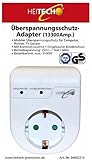 HEITECH Überspannungsschutz Adapter - TÜV & GS geprüfter Zwischenstecker 1 fach - Überspannungsschutz 13300 Ampere - Adapterstecker