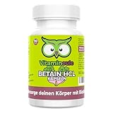 Betain HCL Kapseln - hochdosiert - 500 mg - Qualität aus Deutschland - Extrakt ohne Zusätze - vegan - laborgeprüft - Vitamineule®