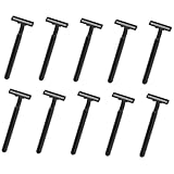iplusmile 10 Stück Teiliges Einwegrasierer für Damen und Herren Doppelschneidiger Manueller Körperhaar Trimmer Rutschfeste Klingen für Gesicht und Beine Kompakt und Hautfreundlich