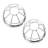 POPETPOP 2 Stück Schutzgitter für Rauchmelder Robustes Feuersicheres Schutzgehäuse mit Explosionsschutz Einfache Montage Elegantes Design Kompatibel mit Sensoren Ø Sicherer Schutz Zuhause