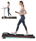 Redliro Walking Pad mit Steigung, Unter-Schreibtisch-Laufband, tragbares, kompaktes, installationsfreies Laufband für Home Office mit 120 kg Tragfähigkeit, kleine Jogging-Maschine mit Fernbedienung