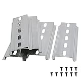 Taiss/5 Stücke 10cm hutschiene Schlitz Aluminium Niemals rosten, DIN-Schiene für Verteilerschrank Schaltschrank einbau, 35mm breit, 7,5mm hoch, lang 100mm/4'